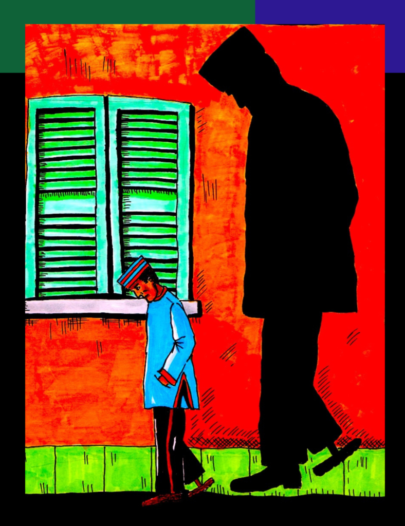 A sad Ahmed walks home.